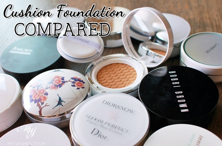 cushion foundation western korean comparison 