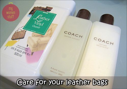 Care for your leather bags