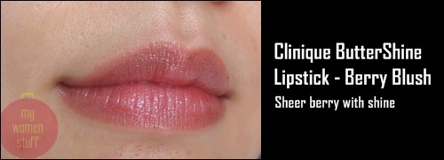 clinique buttershine lipstick berry blush