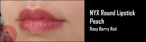 nyx round lipstick peach
