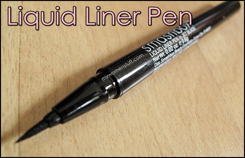 Jet black liquid liner pen