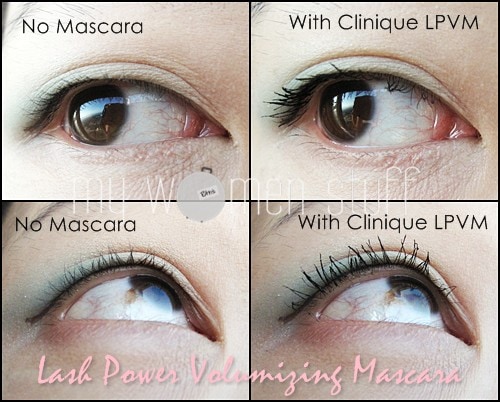 Clinique Lash power Volumizing mascara before after