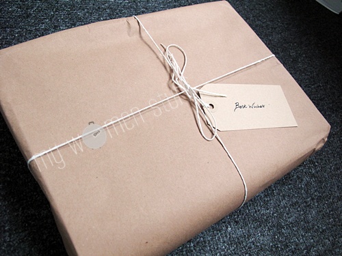 cambridge satchel company brown paper package