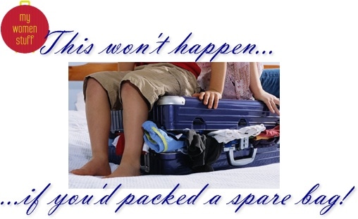 travel with a spare bag and avoid holiday stress