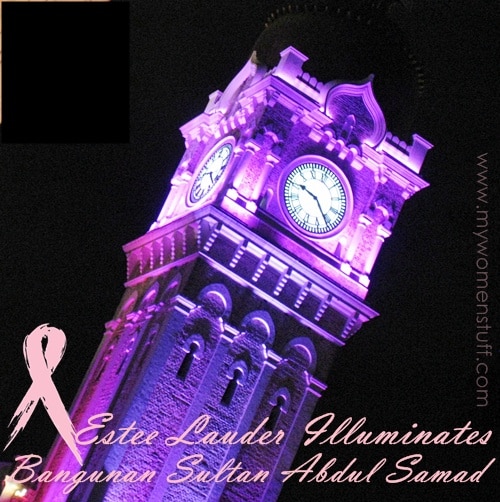 EL_BCA pink bangunan sultan abdul samad estee lauder illuminate