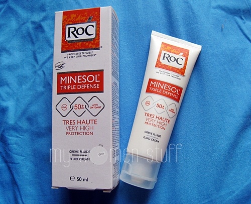 roc minesol triple defense sunscreen review