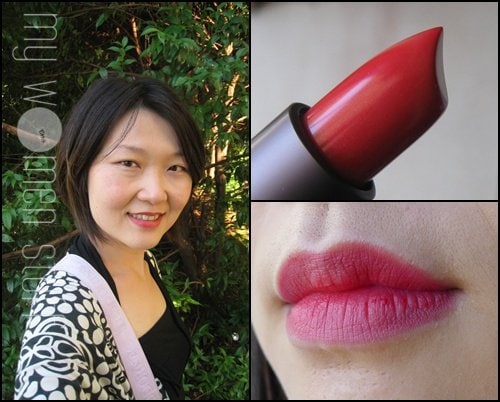 shiseido rd365 coral glow lipstick review swatch glowing matte