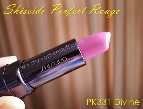 shiseido perfect rouge pk331 divine photo swatches review