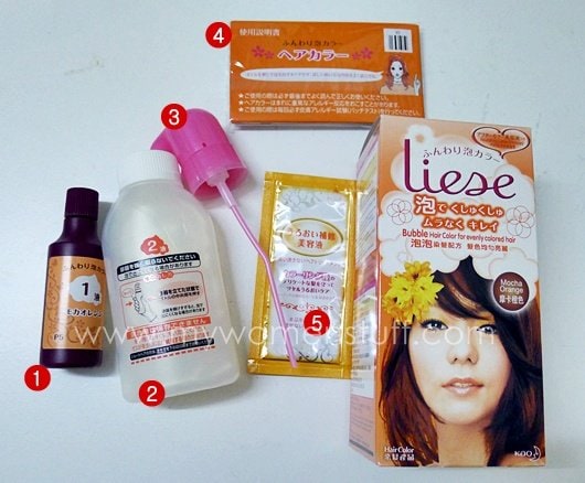 liese_hair_dye3 review kao liese bubble hair dye mocha orange