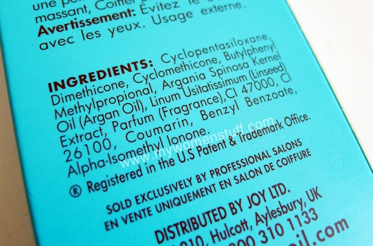 moroccan oil treatment ingredients