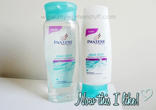 pantene aqua light lightweight nourishing shampoo and conditioner