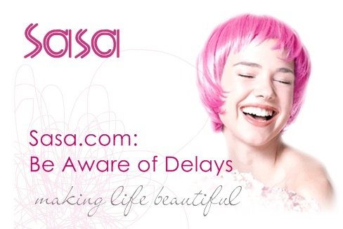 sasa dot com delay shipping
