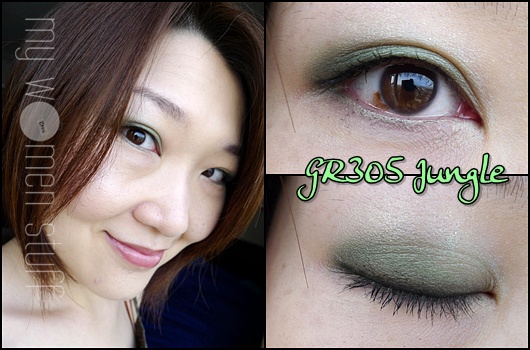 shiseido jungle eyeshadow gr305 look