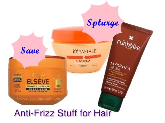 save and splurge quick reviews on anti frizz hair treatments