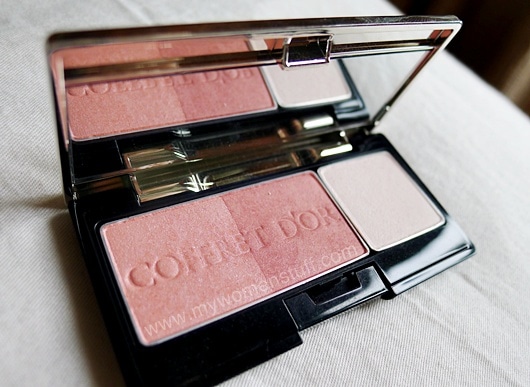 review coffret d'or dual beauty blush red photos swatches