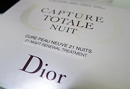 dior capture totale nuit 21 night renewal treatment