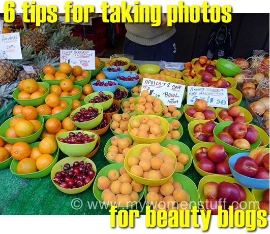 simple tips for taking photos for beauty bloggers