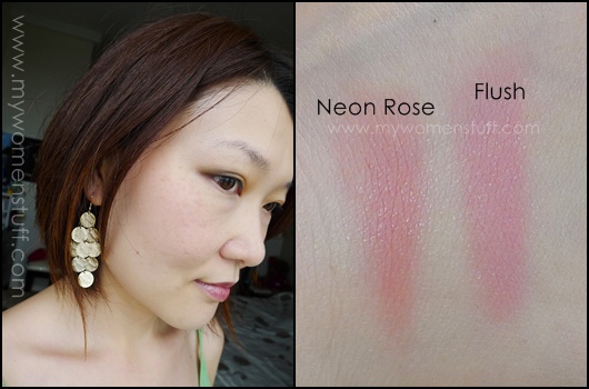 topshop neon rose flush blush swatch review