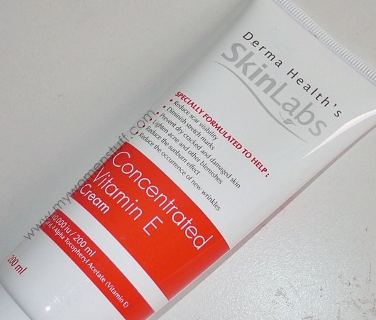 review derma health skin labs vitamin e cream