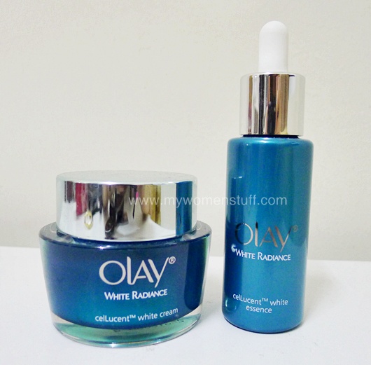 review olay cellucent white radiance cream and essence