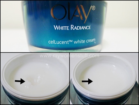 review olay cellucent white cream
