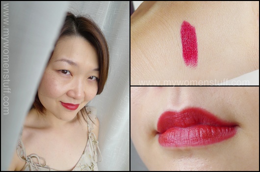 review swatches shiseido perfect rouge dragon rd514