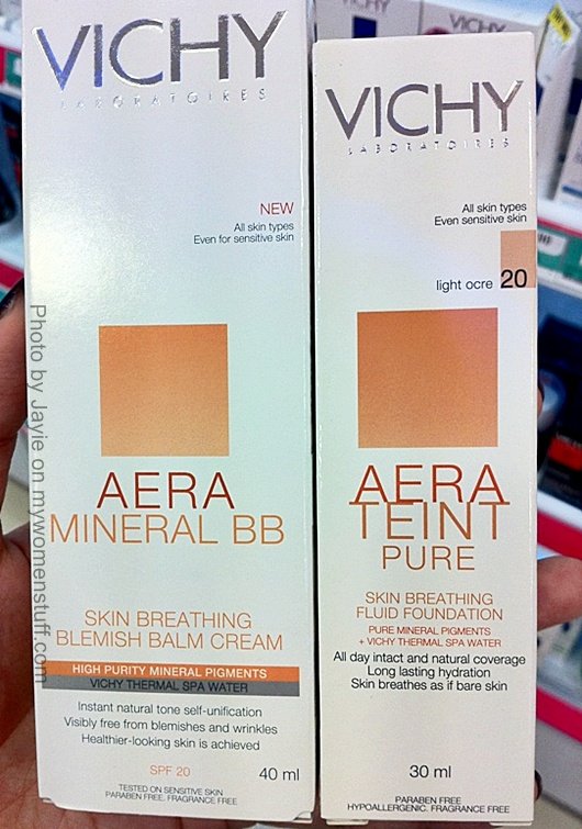 vichy aera bb cream vs vichy aera teint pure foundation