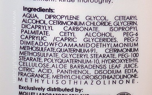 c michael hairomatherapy cream conditioner ingredients