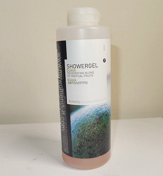review korres guava shower gel