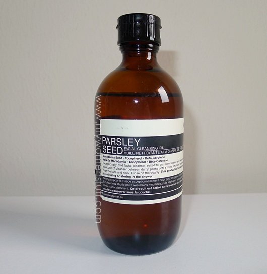 review aesop parsley seed cleansing oil