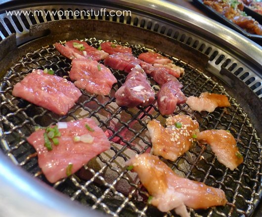 grilled wagyu beef and kurubota pork