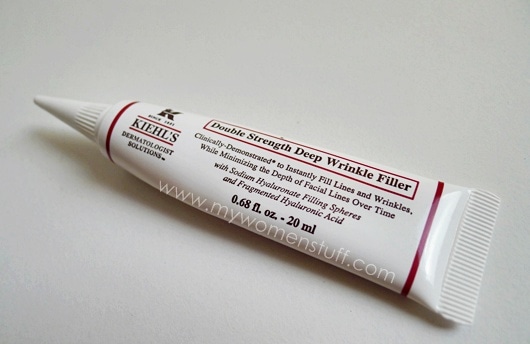 kiehl's double strength deep wrinkle filler product packaging