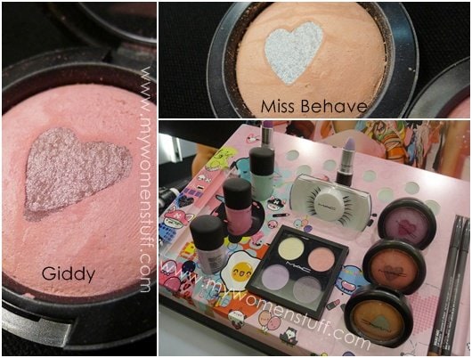 mac quite cute collection 2011, giggly blush miss behave blush