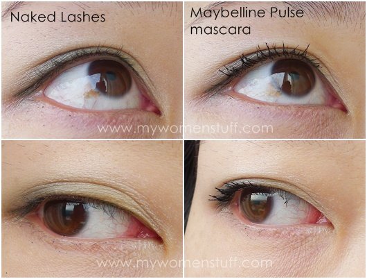 Maybelline Pulse Perfection mascara before and after photos