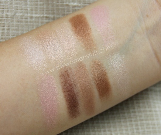 dior rosy tan and rosy nude eyeshadow swatches