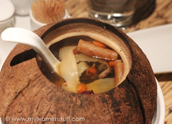 steamed coconut soup