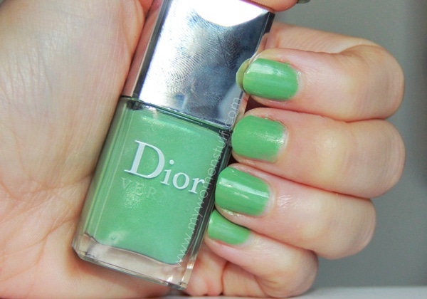 dior waterlily nail swatch