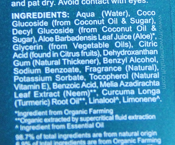 ingredient list