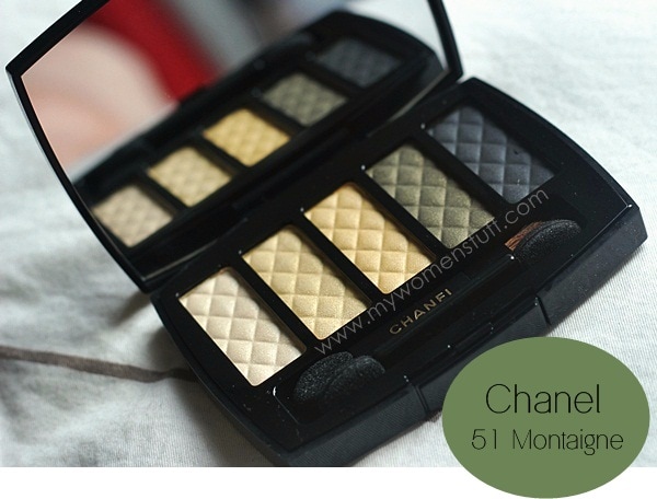chanel ombres matelassees 51 montaigne eyeshadow palette