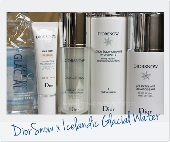 diorsnow icelandic glacial water skincare