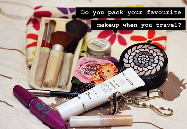 do you travel with your fave makeup? do you travel with your fave makeup?