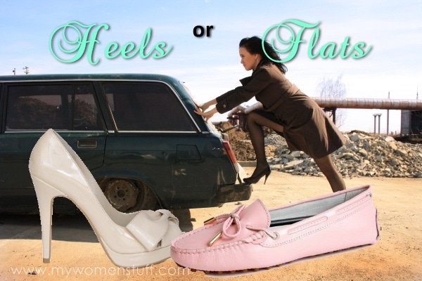 do you wear heels or shoes when you drive?