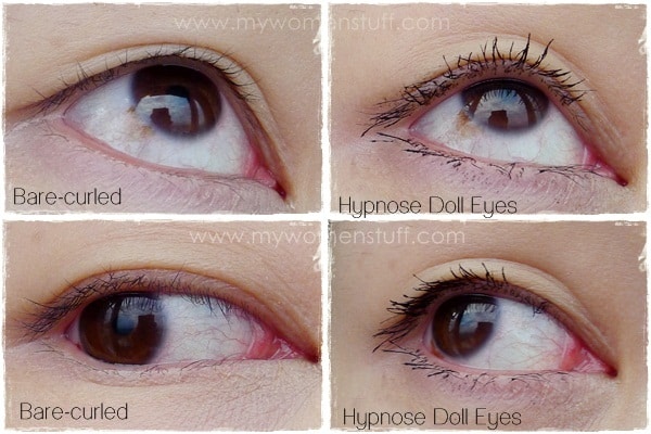 lancome  doll eyes mascara before after