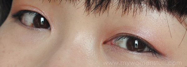 shiseido cream eyeshadow on eyes 