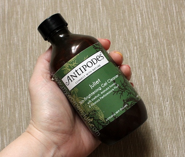 antipodes juliet skin brightening gel cleanser bottle