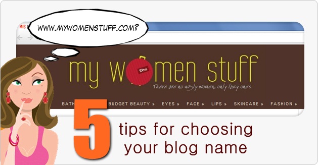 tips for choosing a blog domain name and address