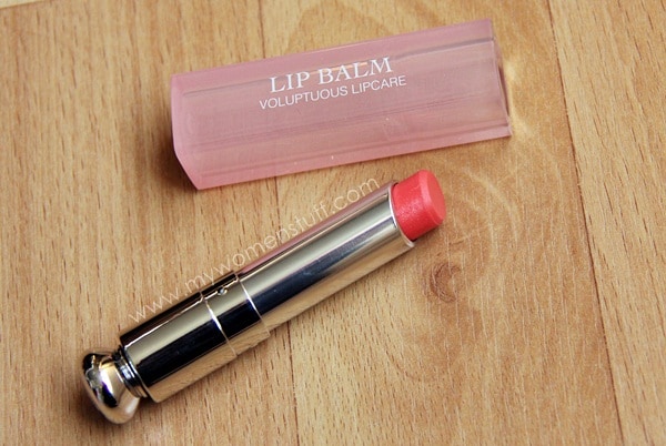 dior crystal coral voluptuous lipcare lipbalm with case