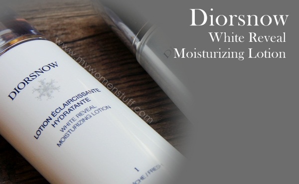 For skin as white as Diorsnow White Reveal Moisturizing Lotion and D NA Control White Reveal Day Essence My Women Stuff