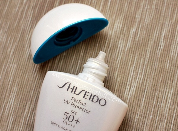 shiseido perfect uv protector spf50 sunscreen nozzle