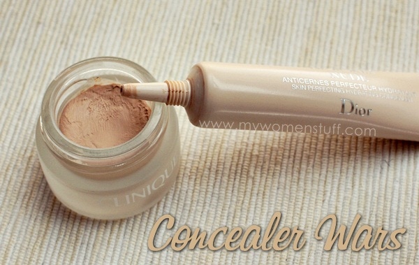 clinique even better concealer and diorskin nude hydrating concealer comparison